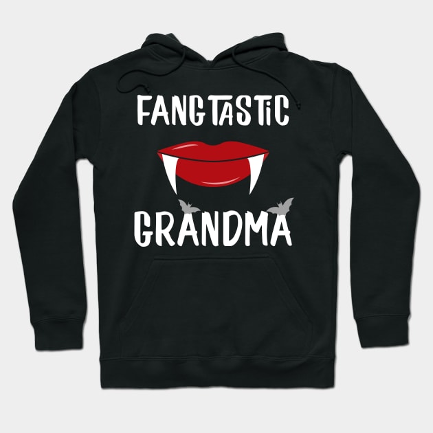 Fangtastic Grandma Halloween Costume For Vampire Fan Hoodie by JeZeDe